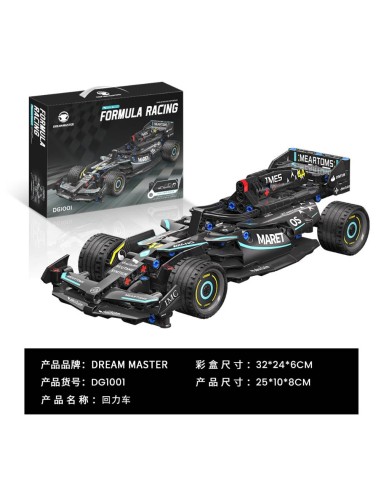 Coche F1 Para Montar Negro: 268Pcs