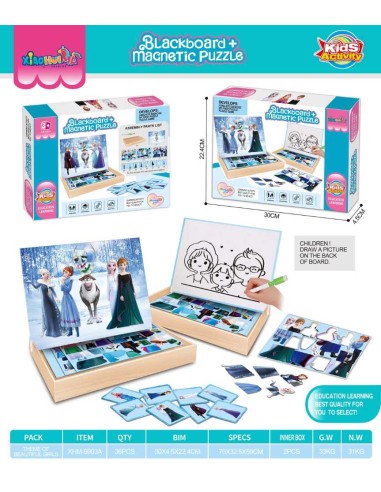 Puzzle Magnetico Azul