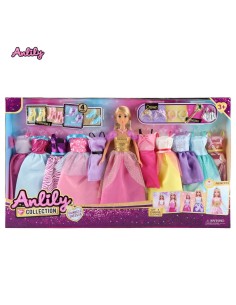 Muñeca Anlily 10 Vestidos