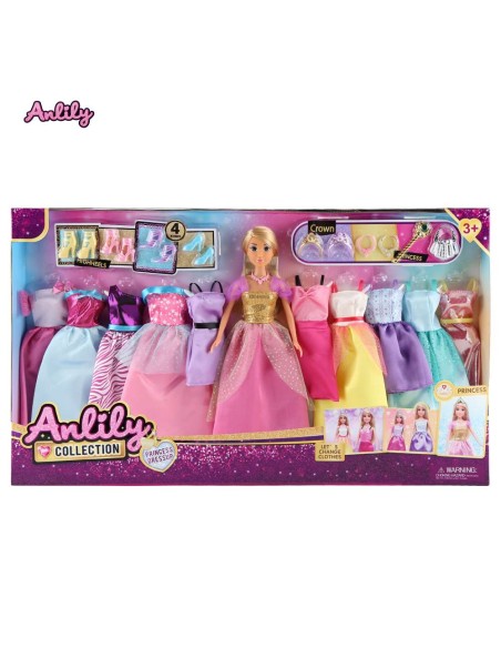 Muñeca Anlily 10 Vestidos