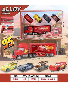Camion Con Coches Metal