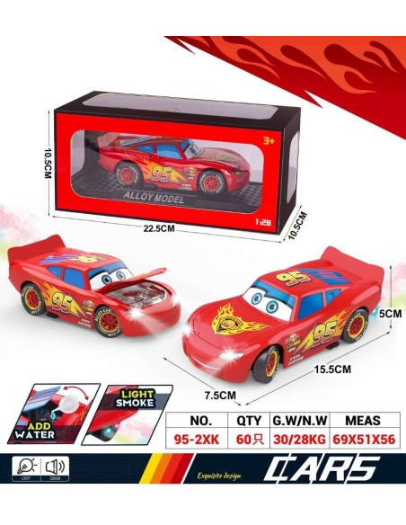 Coche Metal Rojo 15Cm Caja