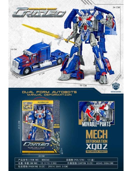 Transformer Crazer Azul