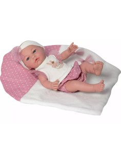 Muñeca Bebe Recien Nacida Mantita 43cm