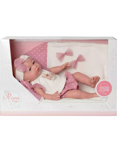 Muñeca Bebe Recien Nacida Mantita 43cm