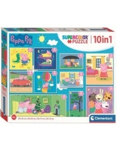 Puzzle 10 En 1 Peppa Pig