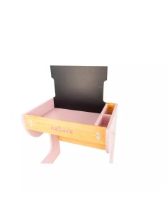 Escritorio Con Pizarra+Banco/Baul Escrit