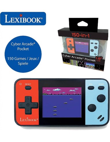 CONSOLA PORTATIL CYBER ARCADE 150 JUEGOS
