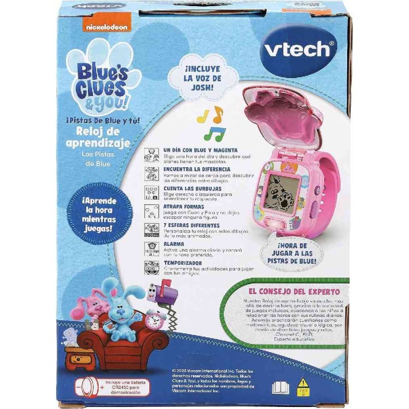RELOJ DE APRENDIZAJE ROSA BLUES CLUES VT