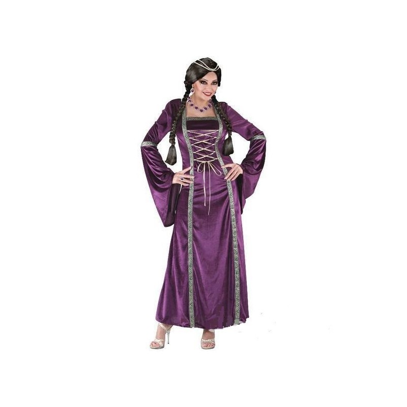 DISFRAZ PRINCESA MEDIEVAL MORADO L