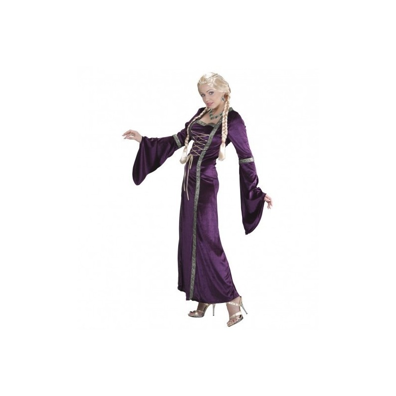 DISFRAZ PRINCESA MEDIEVAL MORADO L