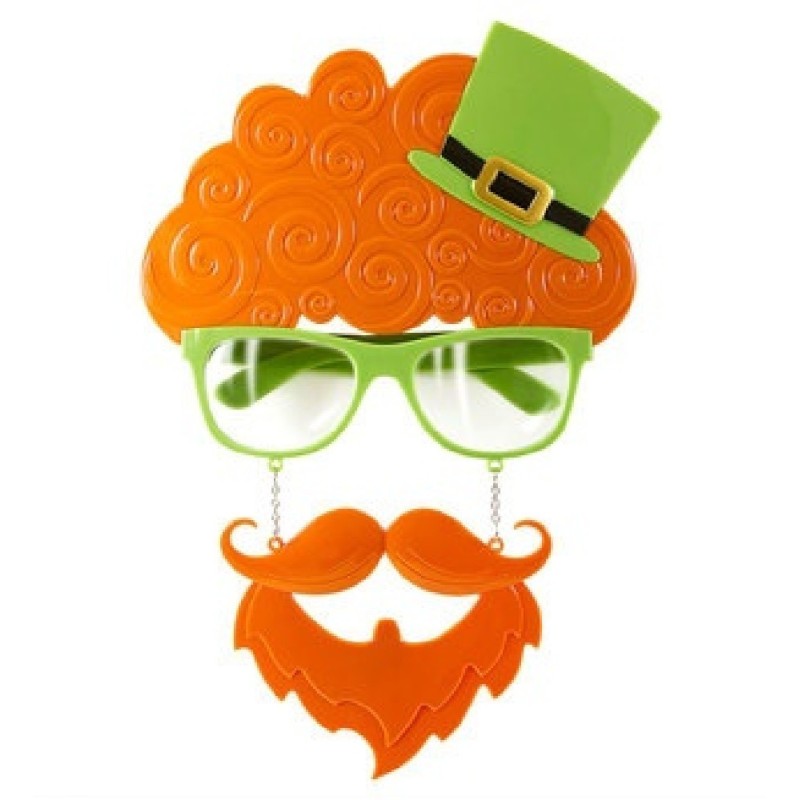 GAFAS FIESTA DE SAN PATRICIO CON BIGOTES