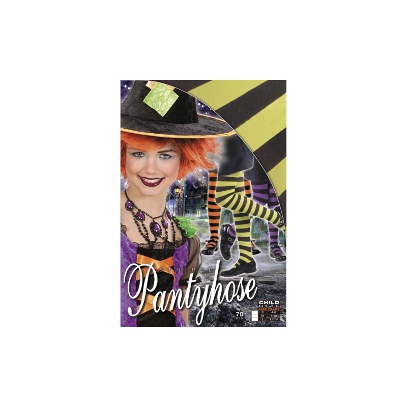 PANTY FLOURESCENTE RAYAS COLORES INFANTI