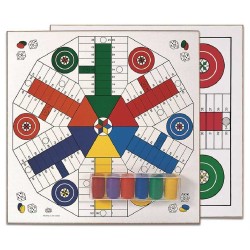 TABLERO PARCHIS 4-6 JUGADORES + FICHAS P