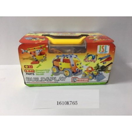 MALETIN 140 PCS CONSTRUCCION VEHICULOS