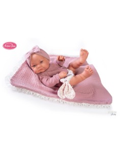 MUÑECA NICA CON MORDEDOR Y MANTITA 42CM 2