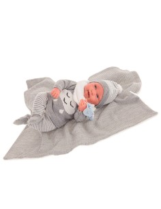 MUÑECO SWEET REBORN PIPO TOQUILLA GRIS