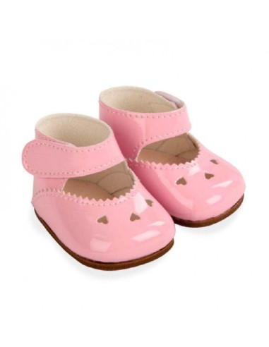 ZAPATOS ROSASPARA MUÑECOS DE 45CM
