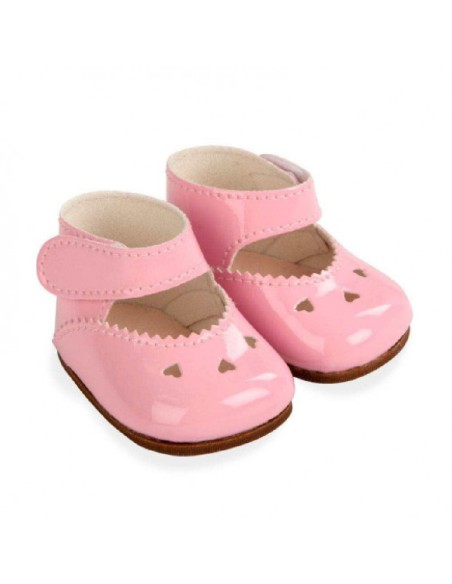 ZAPATOS ROSASPARA MUÑECOS DE 45CM