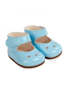 ZAPATOS AZUL PARA MUÑECOS DE 45 CM.