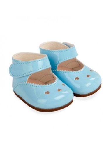 ZAPATOS AZUL PARA MUÑECOS DE 45 CM.