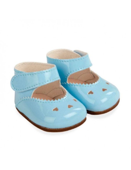 ZAPATOS AZUL PARA MUÑECOS DE 45 CM.