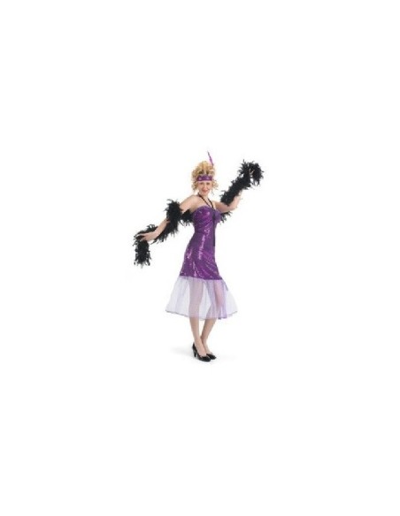 DISFRAZ CHARLESTONE MORADO T.UNICA