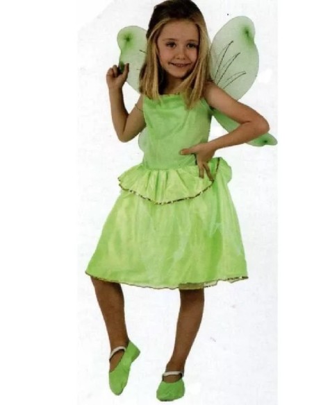 DISFRAZ HADA CAMPANILLA VERDE 3-4 AÑOS