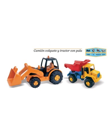 CAMION VOLQUETE + EXCAVADORA EN RED