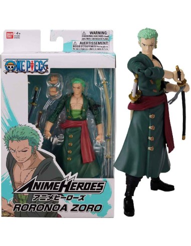 FIGURA RORONOA ZORO ANIME HEROES ONE PIE