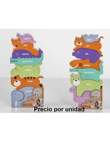 PUZZLE ANIMALES APILABLES 7 PIEZAS (SURT
