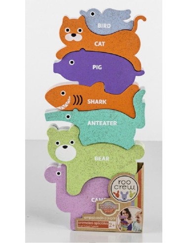 PUZZLE ANIMALES APILABLES 7 PIEZAS (SURT