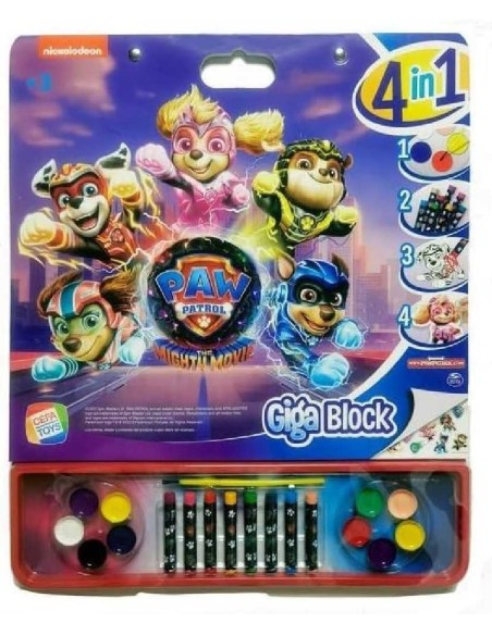 Giga block 4 en 1  patrulla canina