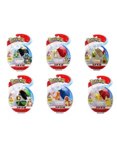 POKEBALL CLIP N GO + POKEMON (SURTIDO)