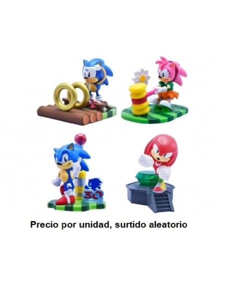 FIGURA SORPRESA SONIC 8 CM CON DIORAMA P