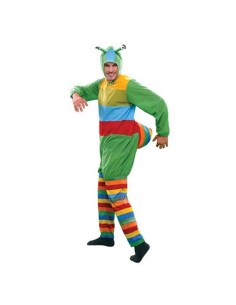 DISFRAZ GUSANO MULTICOLOR ADULTO