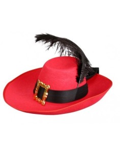 SOMBRERO MOSQUETERO ADULTO C/PLUMA