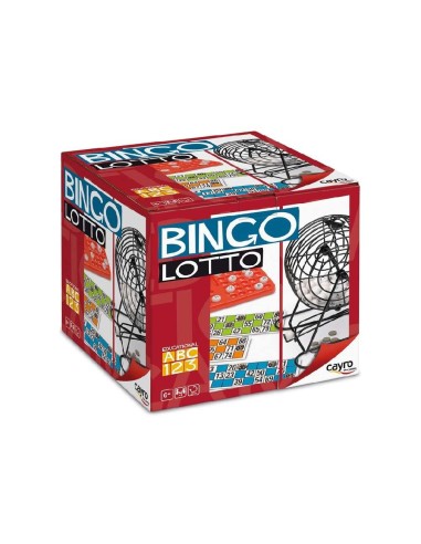 BINGO CON BOMBO DE METAL - JUEGO DE LA L