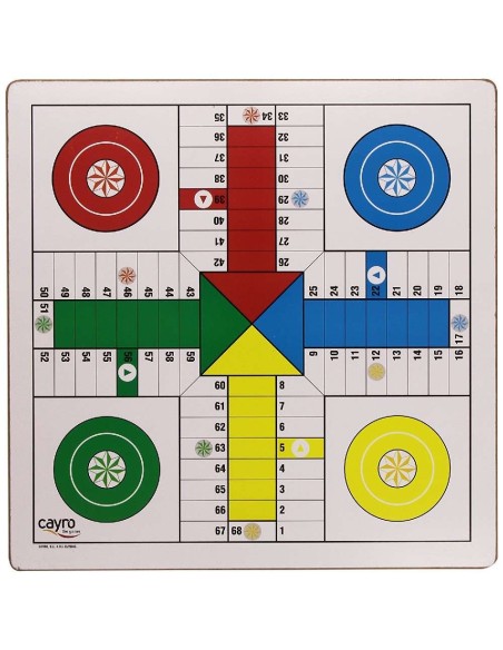 TABLERO PARCHIS 4-6 JUGADORES MADERA