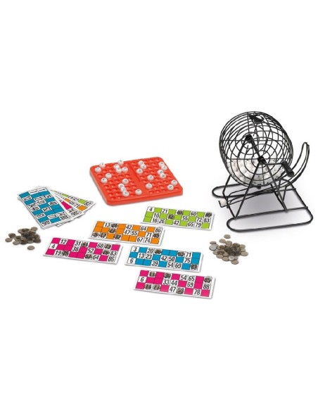 BINGO CON BOMBO DE METAL - JUEGO DE LA L