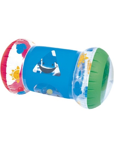 ANDADOR ROLLER HINCHABLE BEBE CON BOLAS 