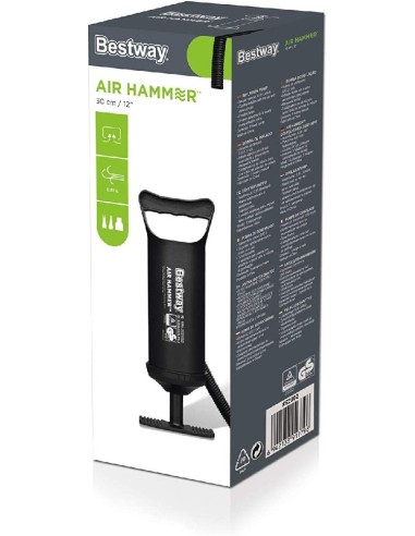 INFLADOR 30 CM - 0,85L BOMBA DOBLE DE AI