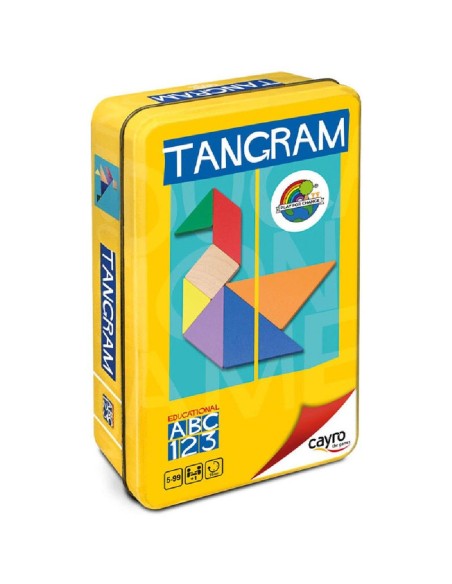 TANGRAM DE MADERA EN CAJA DE METAL