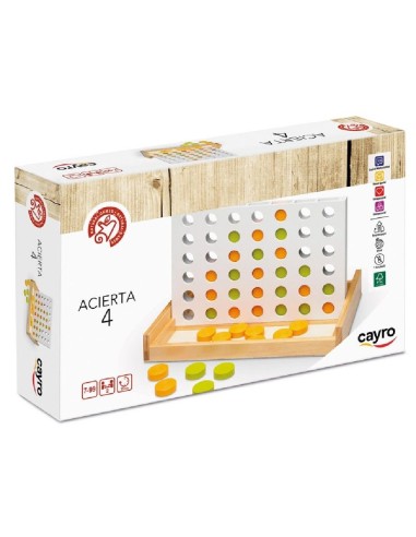 JUEGO ACIERTA 4 MADERA COLOCA