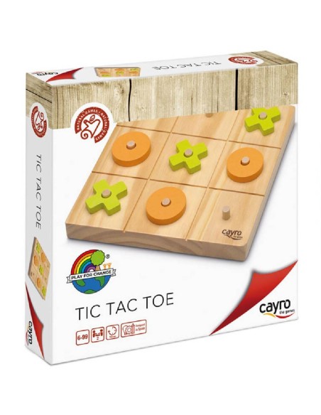 TIC TAC TOE TRES EN RAYA DE MADERA CAYRO