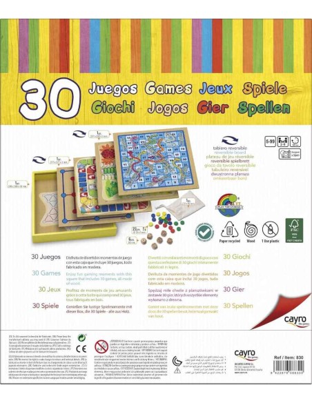 30 JUEGOS - JUEGO DE MADERA
