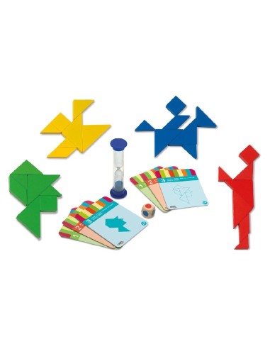 TANGRAM DE MADERA -  4 JUGADORES