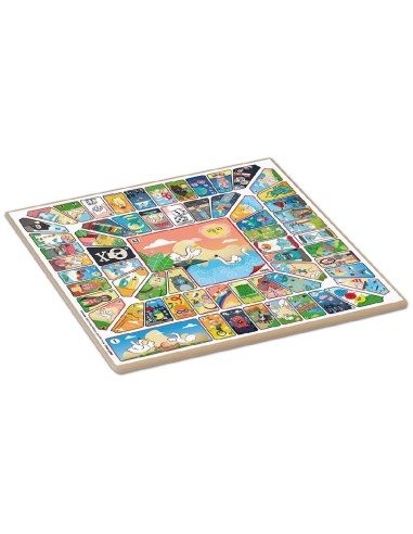 TABLERO PARCHIS-OCA 4 JUGADORES 40X40CM