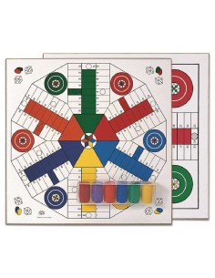 TABLERO PARCHIS 4-6 JUGADORES + FICHAS P