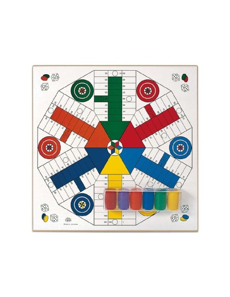 TABLERO PARCHIS 6 + OCA CON ACCESORIOS